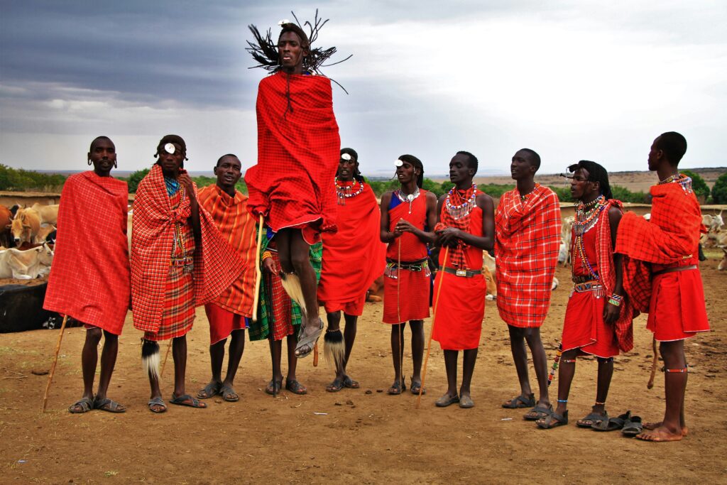 Cultural Sensitivity While Traveling: Local Traditions and Customs 33 Group of Maasai men performing their dance